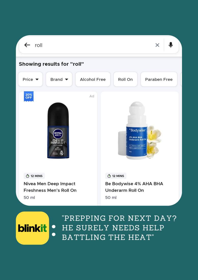 Swiggy, Blinkit, Zepto carousel, slide 3