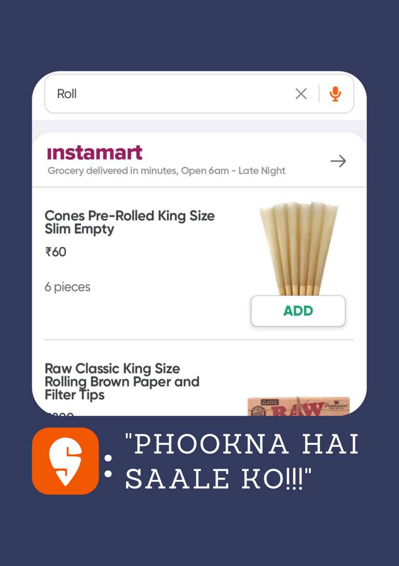 Swiggy, Blinkit, Zepto carousel, slide 4